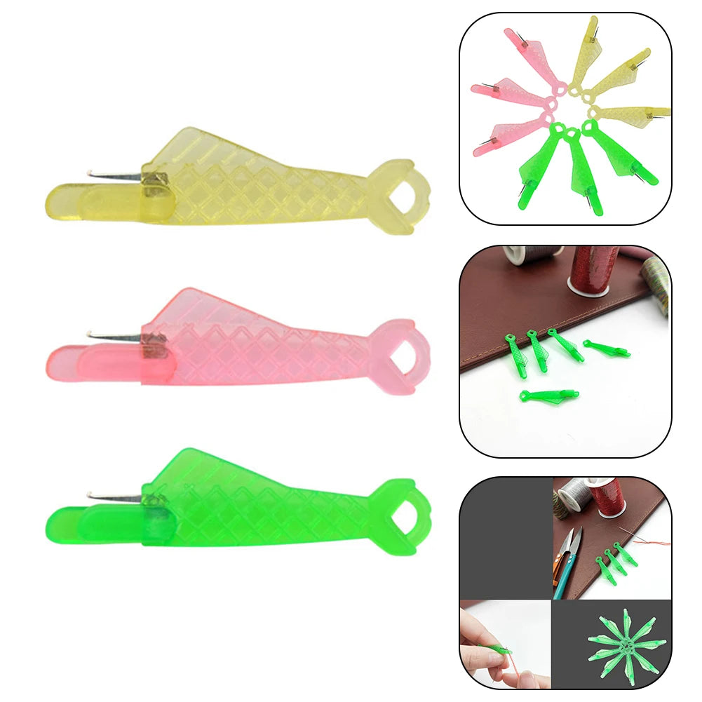 Sewing Tools Needle Threader DIY Insertion Tool Mini Sewing Machine Plastic Small Fish
