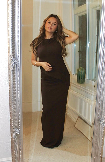 Asymmetric Top & Maxi Skirt Co-ord