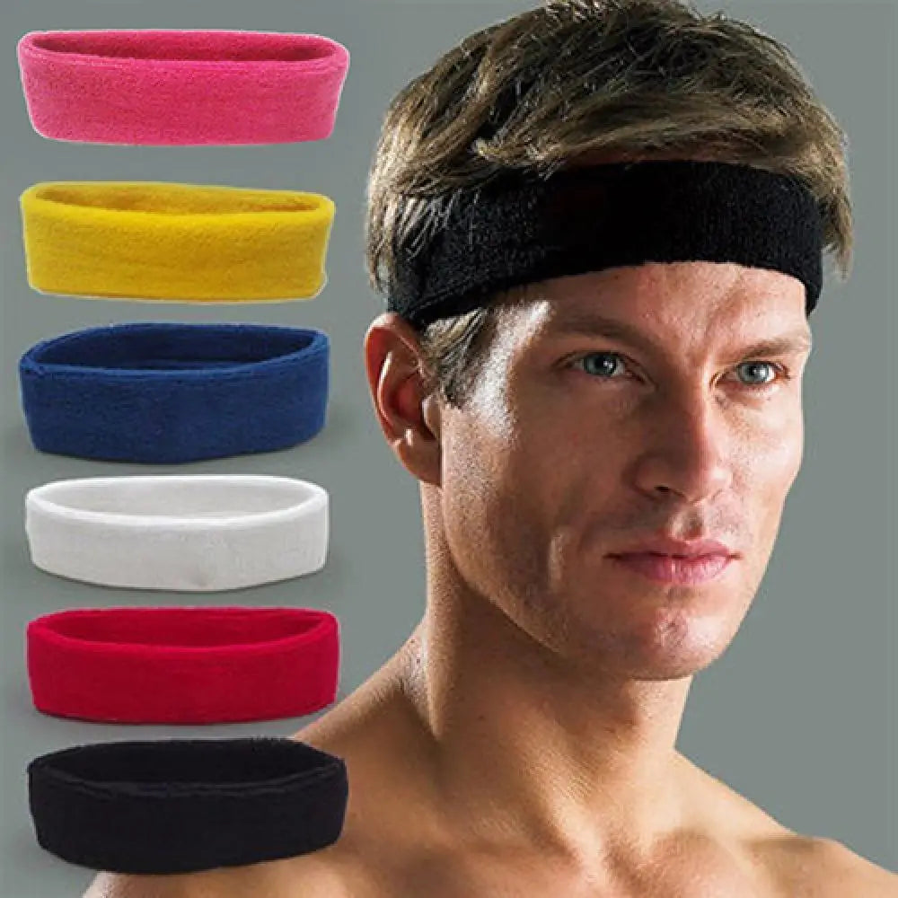 Unisex Sports Sweat Headband Yoga Fitness Gym