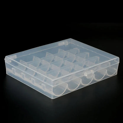 25 Slots Empty Bobbins Spools Box Sewing Machine Bobbin Case Sewing Accessories