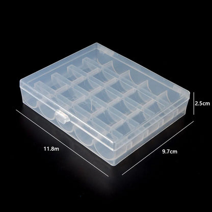 25 Slots Empty Bobbins Spools Box Sewing Machine Bobbin Case Sewing Accessories