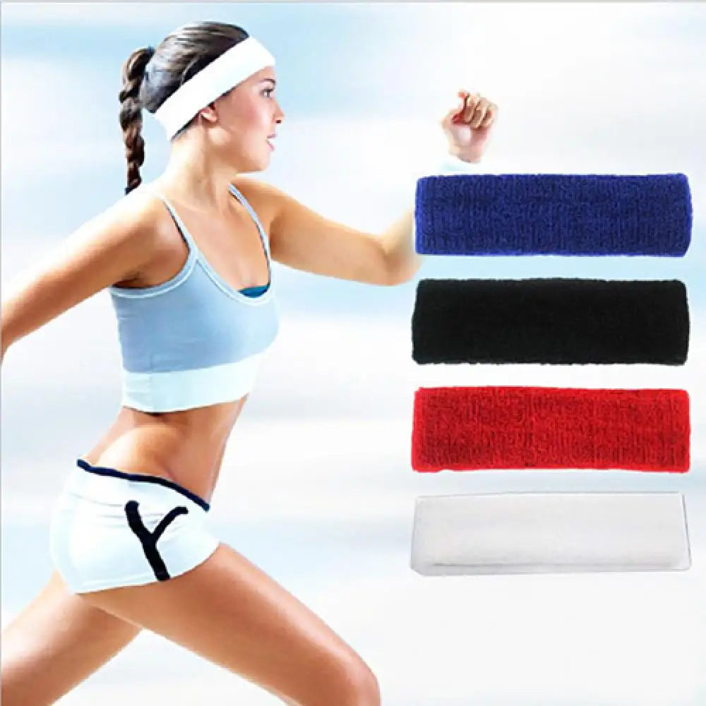 Unisex Sports Sweat Headband Yoga Fitness Gym