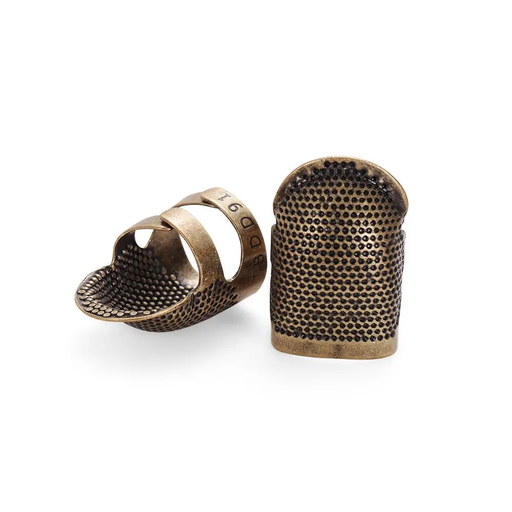 Sewing Accessories DIY Crafts Vintage Gold Antique Ring Needle Thimble Finger Protector Metal