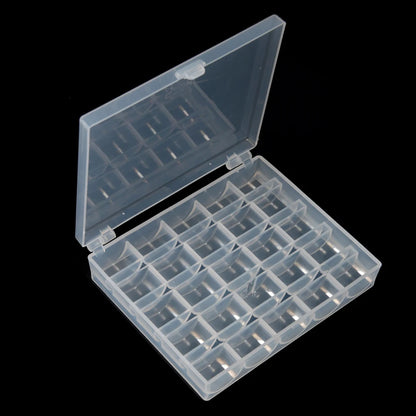 25 Slots Empty Bobbins Spools Box Sewing Machine Bobbin Case Sewing Accessories