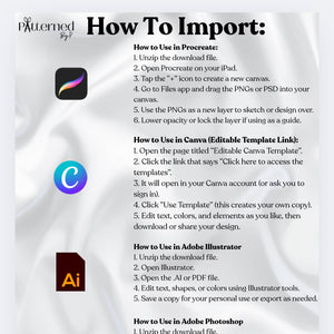 Male & Female Body & Clothing Outlines/Templates