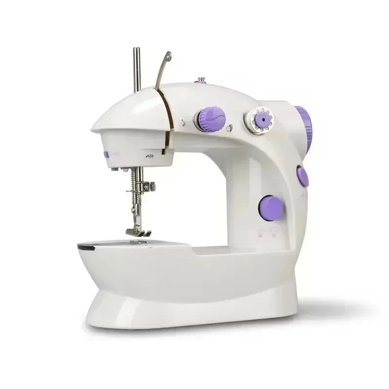 Household 202Mini Sewing Machines Handheld Sewing Machine with Foot Pedal Portable Night Light