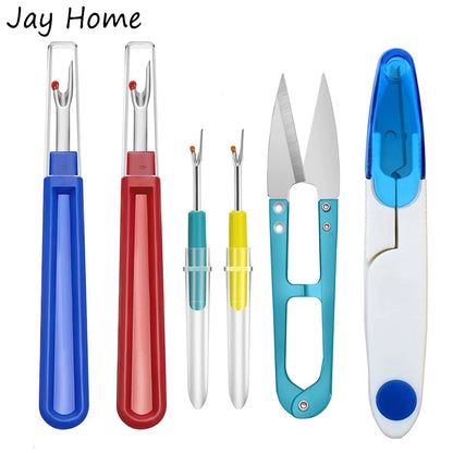 4PCS Sewing Seam Ripper Kit Colorful Sewing Stitch Thread Unpicker &Seam Ripper&Thread Cutter