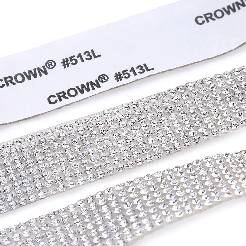 Self Adhesive Crystal Rhinestone Sticker Diamond Ribbon