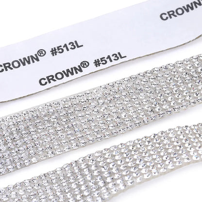 Self Adhesive Crystal Rhinestone Sticker Diamond Ribbon