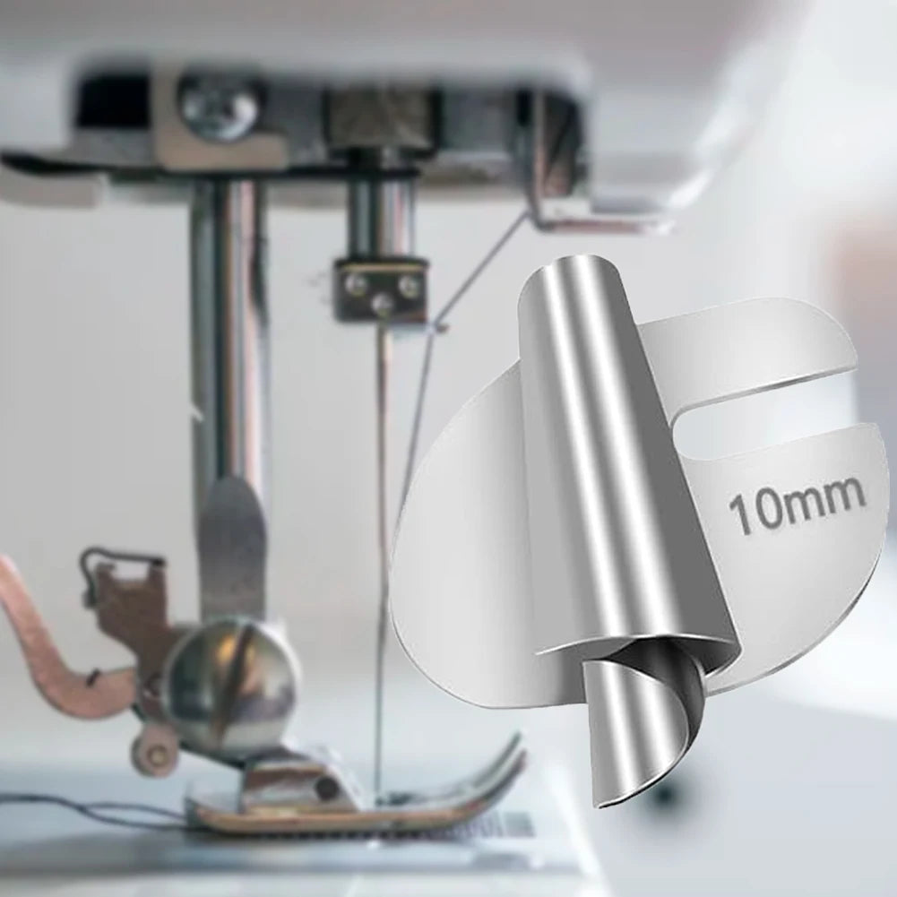 Sewing Rolled Hemmer Foot Universal Hemming Puller Tube Spiral Presser Foot Stainless Steel DIY Crafts Sewing Tools Accessories