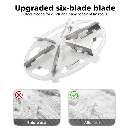 Electric Lint Bauble Hairball Trimmer Clothes Automatic Removal Shaving Six Knife Heads Usb Charging Portable