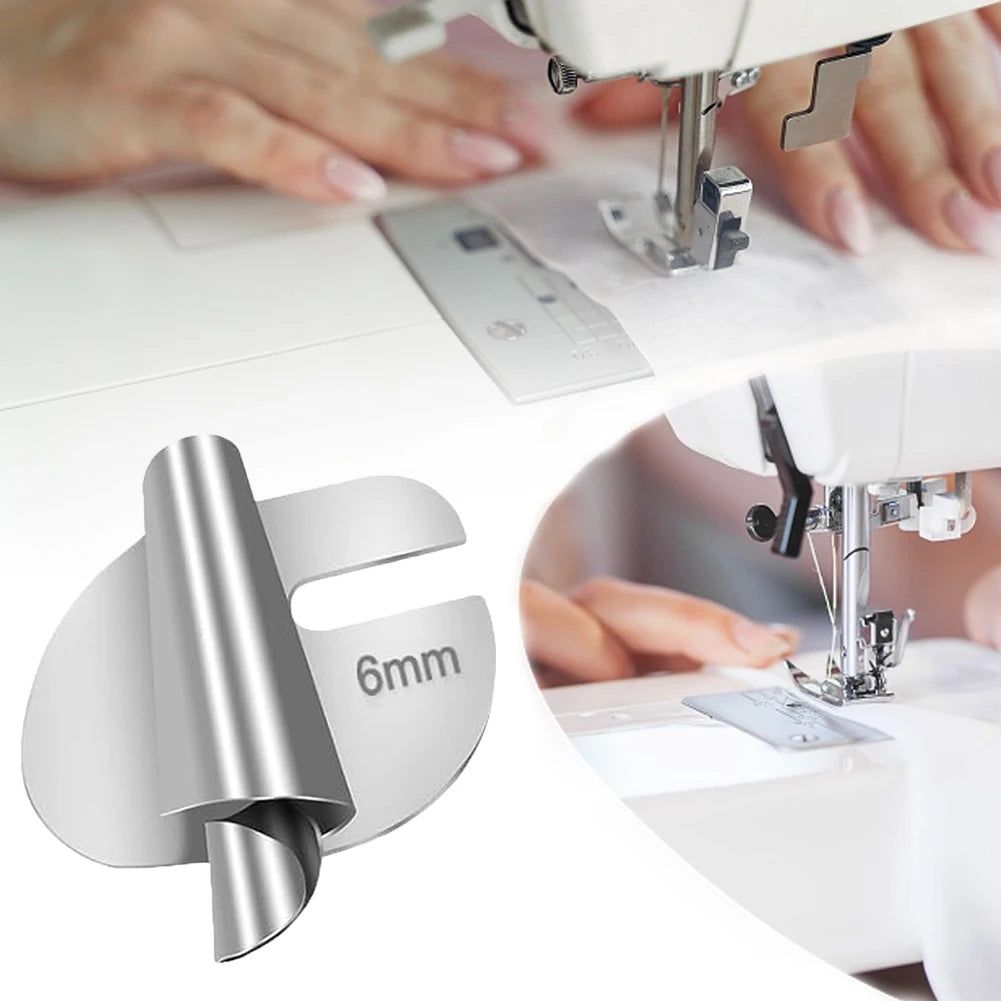 Sewing Rolled Hemmer Foot Universal Hemming Puller Tube Spiral Presser Foot Stainless Steel DIY Crafts Sewing Tools Accessories