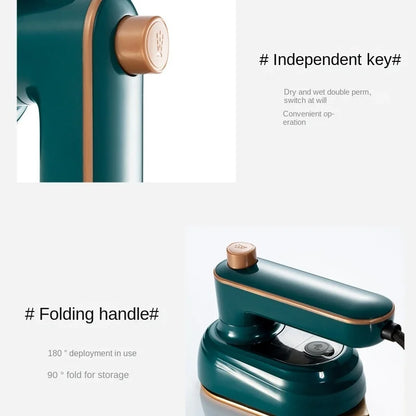 Mini Rotating Steam Iron Handheld Wet And Dry Double Hot Steam Generator Portable Garment Steamer Home Travelling