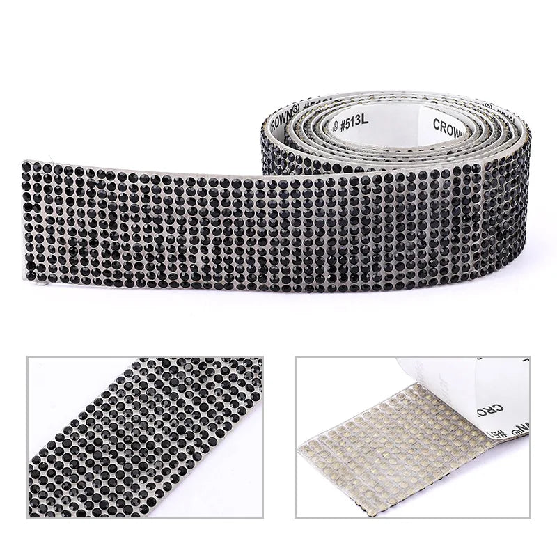 Self Adhesive Crystal Rhinestone Sticker Diamond Ribbon