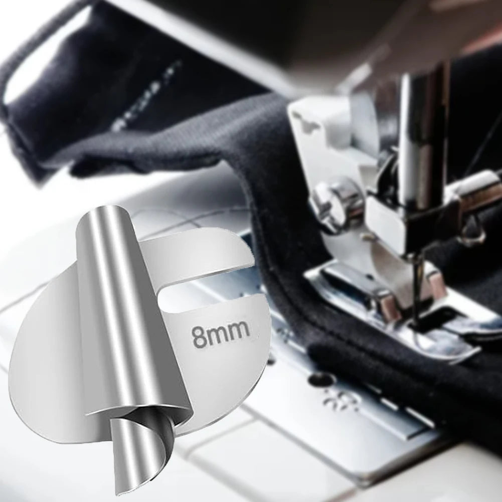 Sewing Rolled Hemmer Foot Universal Hemming Puller Tube Spiral Presser Foot Stainless Steel DIY Crafts Sewing Tools Accessories