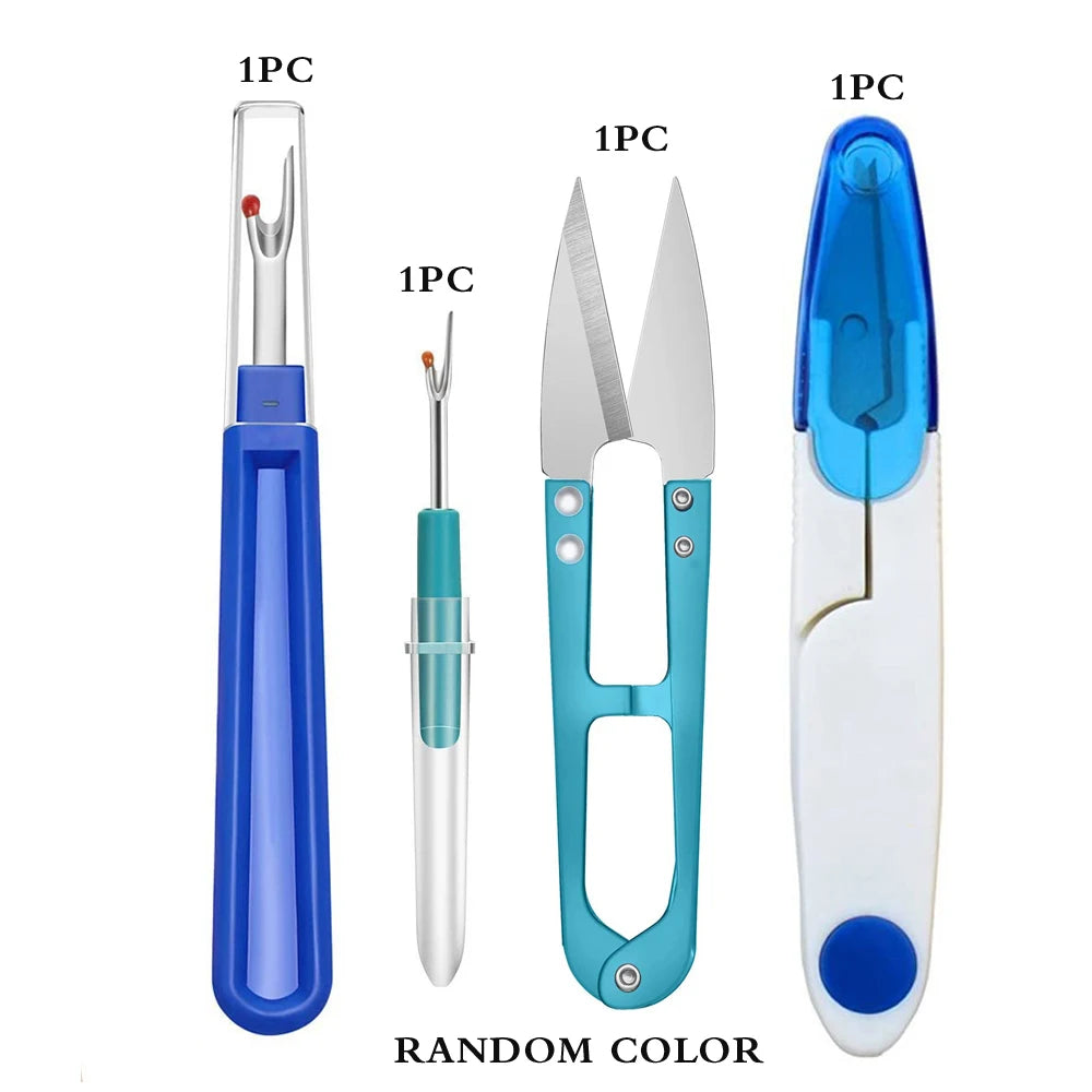 4PCS Sewing Seam Ripper Kit Colorful Sewing Stitch Thread Unpicker &Seam Ripper&Thread Cutter
