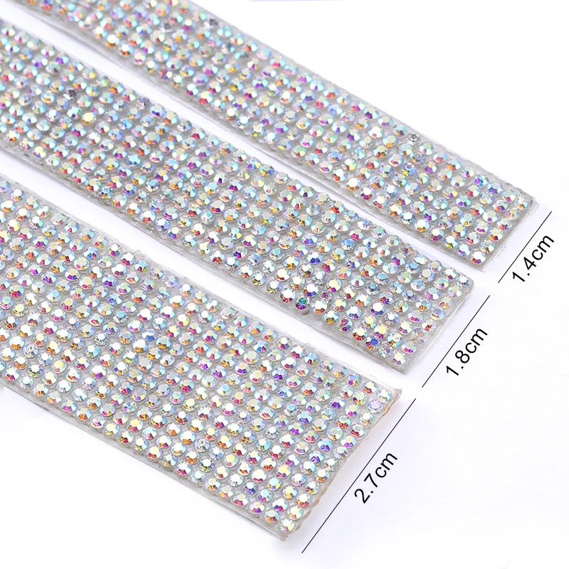 Self Adhesive Crystal Rhinestone Sticker Diamond Ribbon