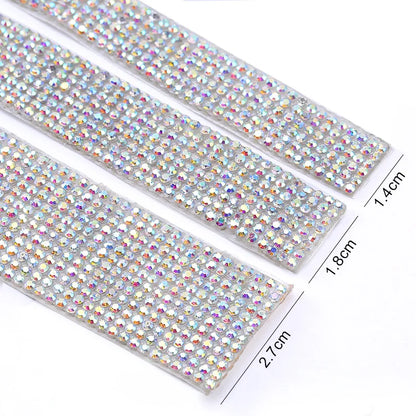 Self Adhesive Crystal Rhinestone Sticker Diamond Ribbon