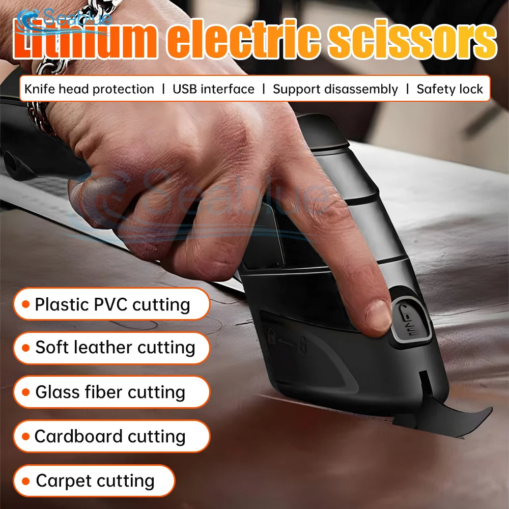3.6V Charging Small Scissors Electric Shear Mini Home DIY Power Tool For Fabric Cutting Machine Leather Paperboard Tailor
